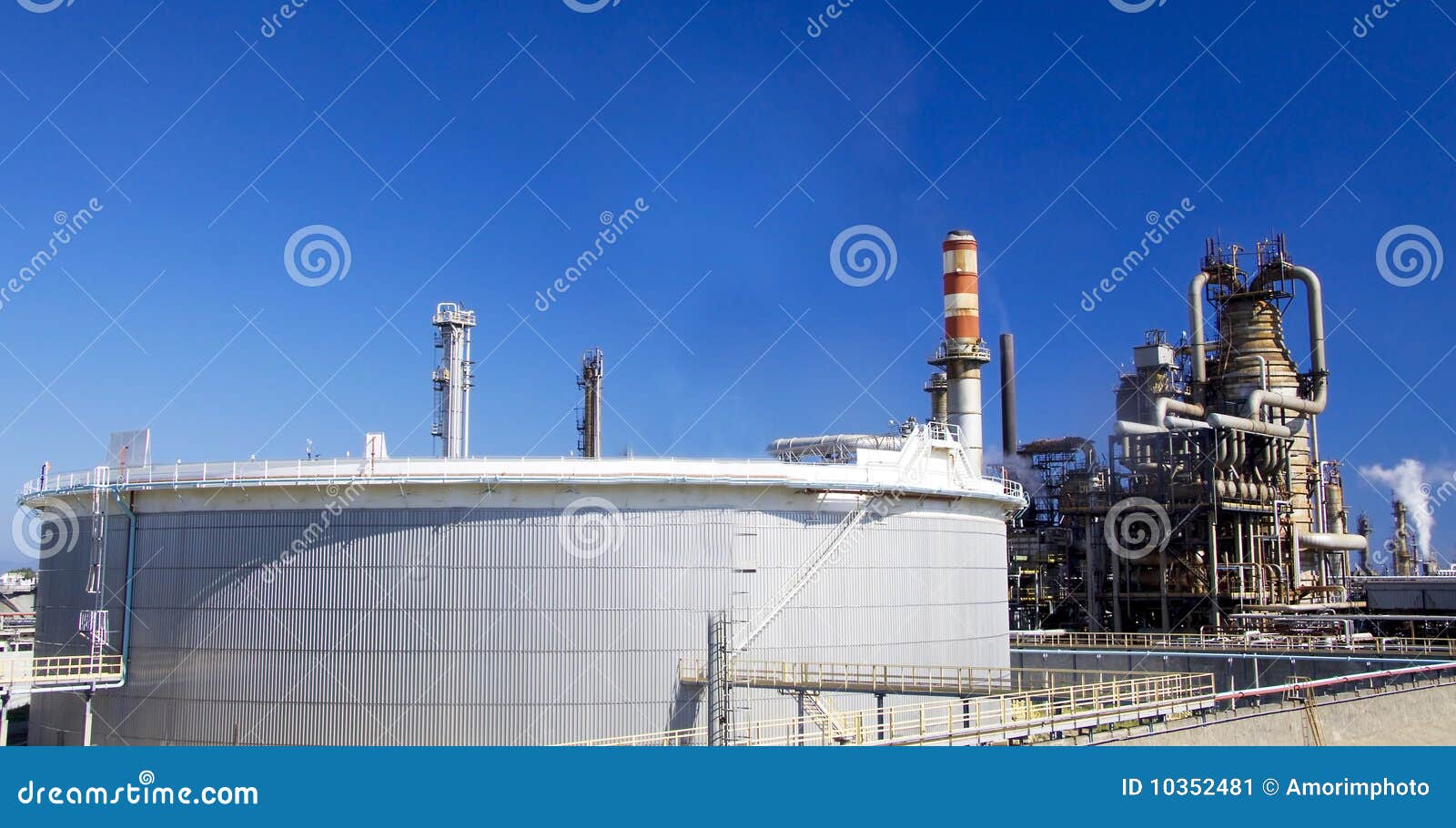 Oil refinery in Italy stock image. Image of petroleum 10352481