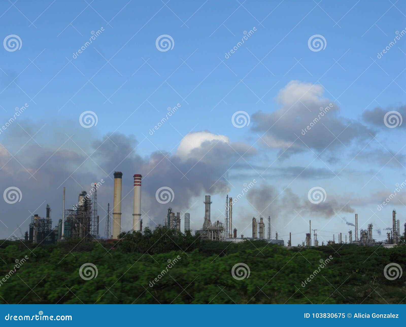 oil refinery, punto fijo falcon state, venezuela