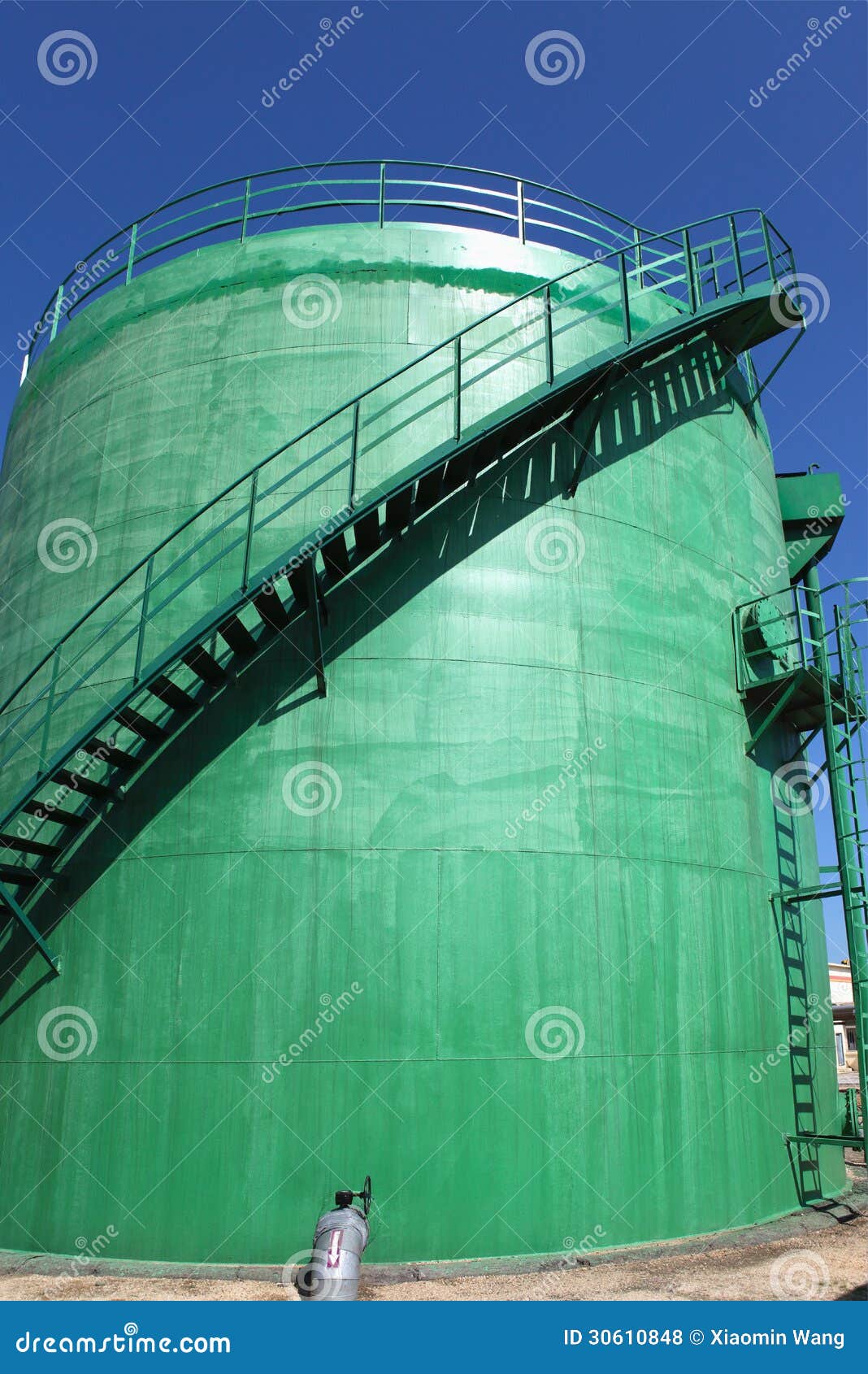 Oil Refinery Tanks stock photo. Image of pollution, pipeline 30610848