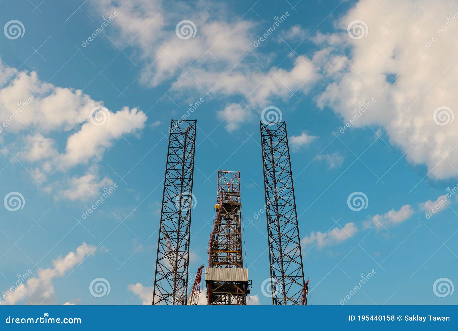 Low Angle Image Oil Rig Drilling Stand Structure Stock Photo Image of