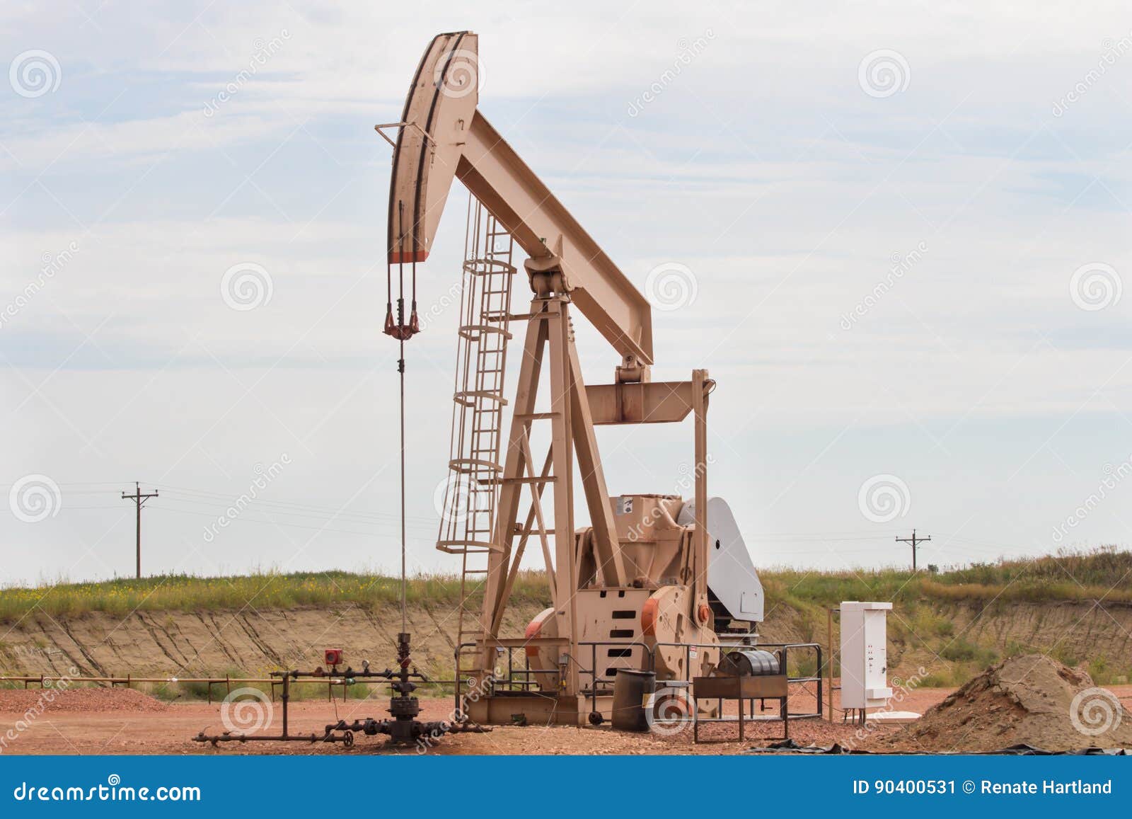Oil Rig in North Dakota Badlands Stock Image Image of crude, pump