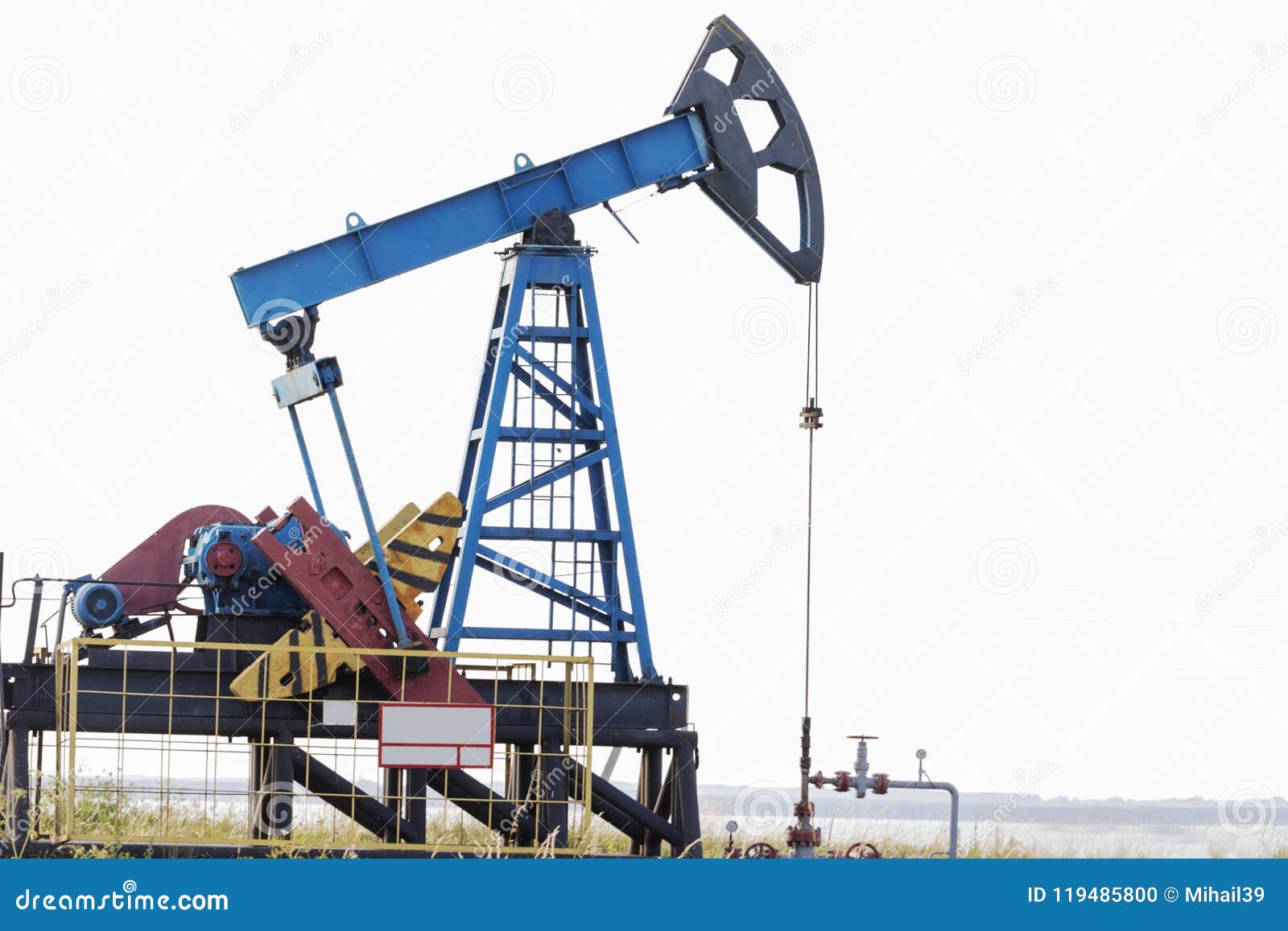 Oil Rig. Oil Pump. Equipment of the Oil Industry. Stock Photo Image