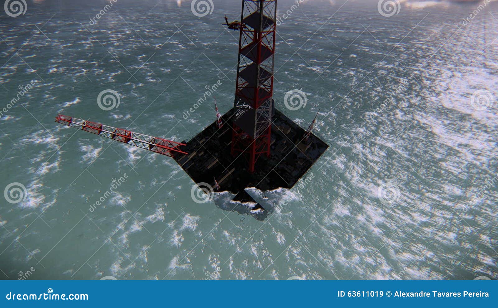 Oil Rig Sinking Video Footage Stock Video Video Of Sinking