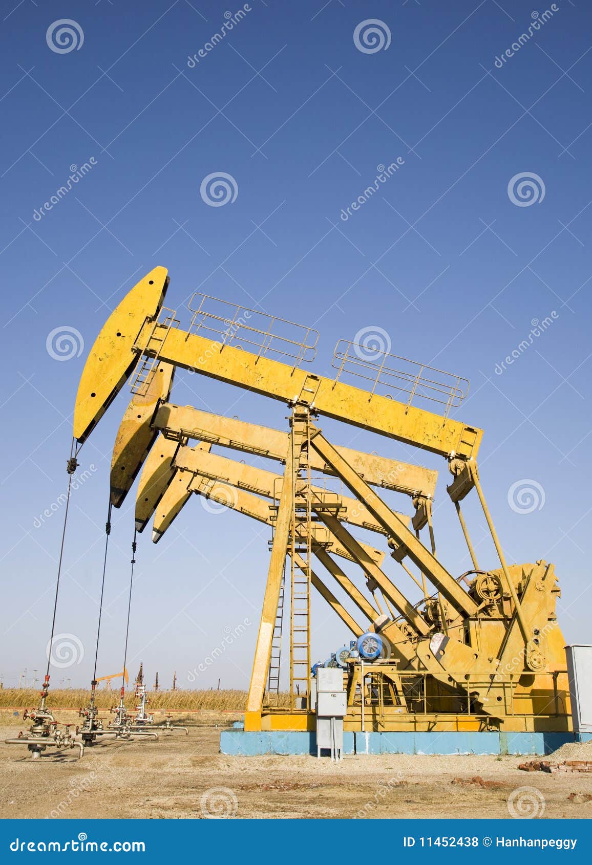 Oil rigs stock photo. Image of derrick, blue, gasoline 11452438