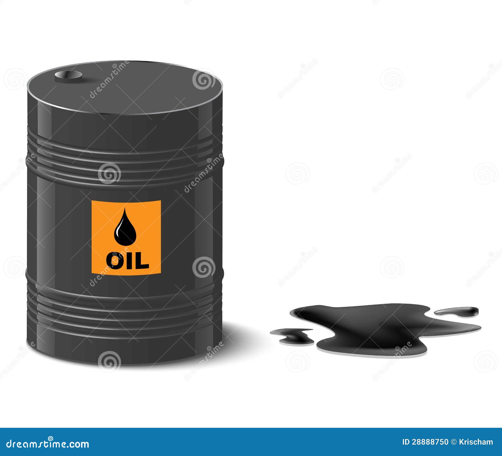 Oil spill. stock illustration. Illustration of market - 28888750