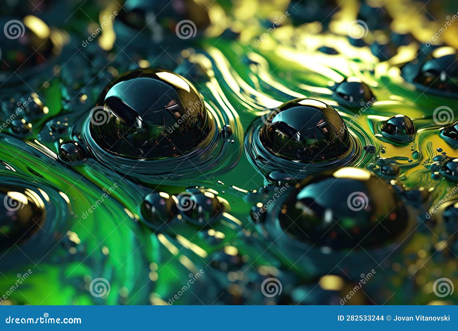 oil spill water biomimicry micro abstract ultra-realistic generative ai