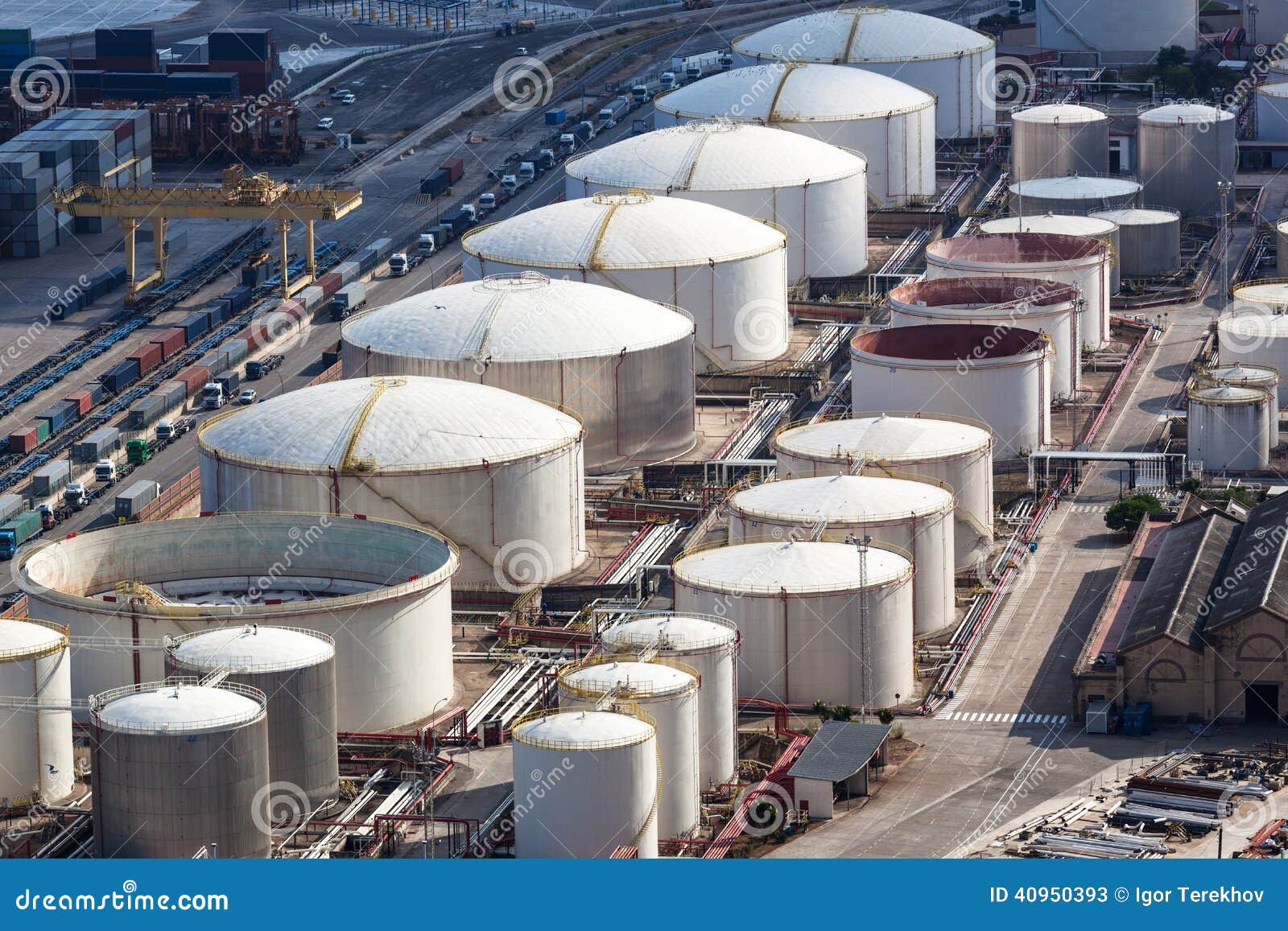 A oil storage stock image. Image of construction, equipment 40950393