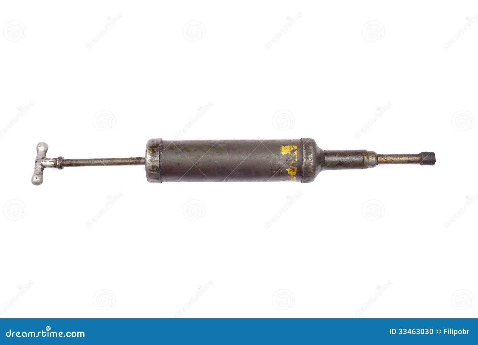 Oil syringe stock photo. Image of metal, silver, rusted 33463030