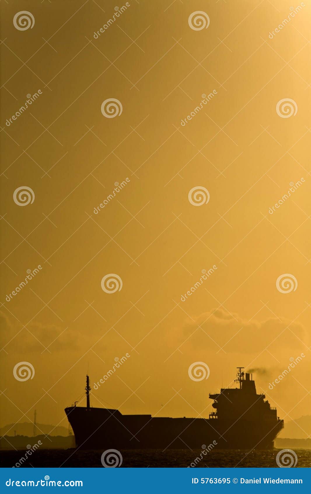 Oil Tanker Silhouette stock image. Image of sunset, black 5763695