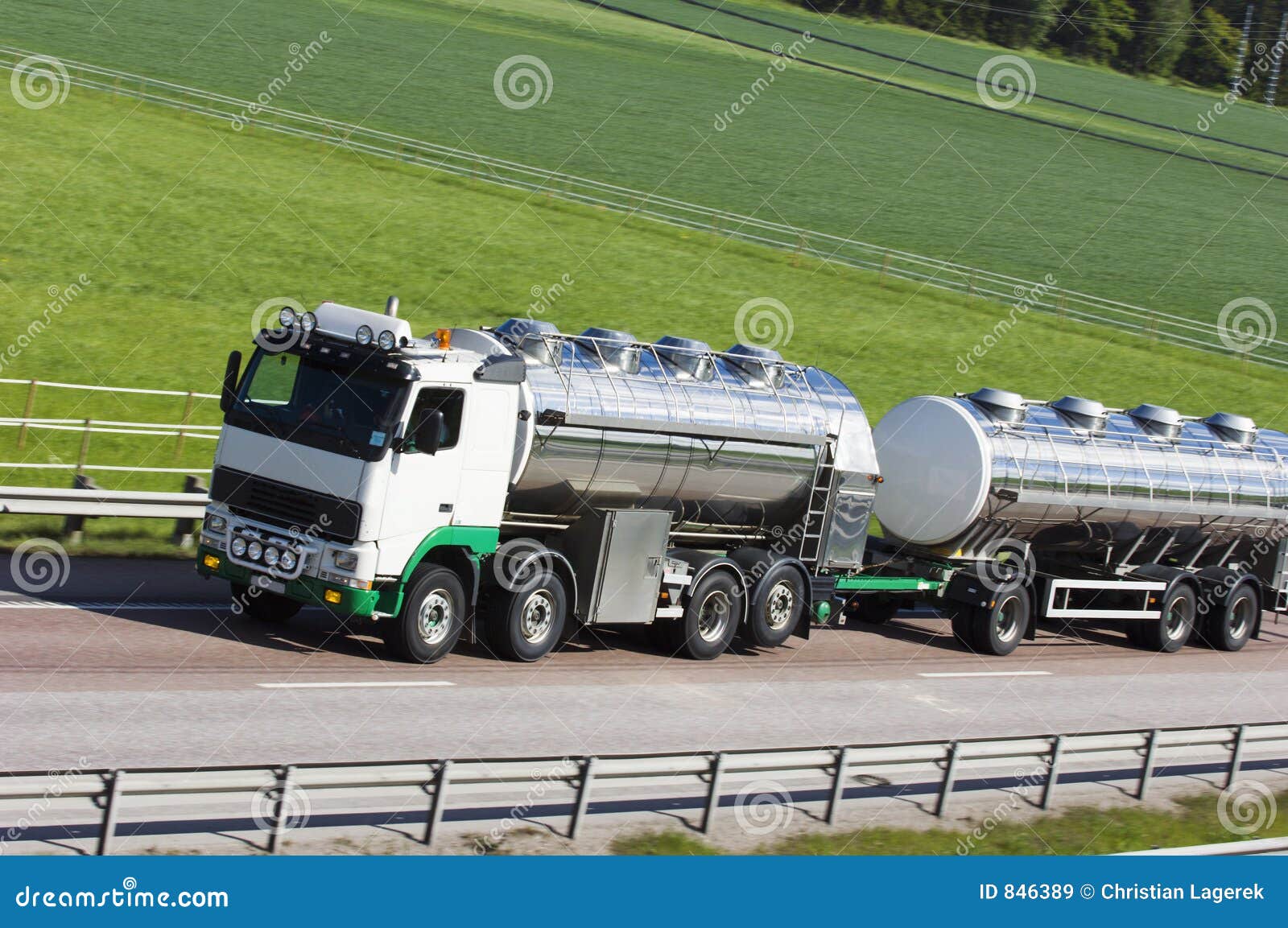 Oiltankertruck on the Move Stock Image Image of cargo, messenger