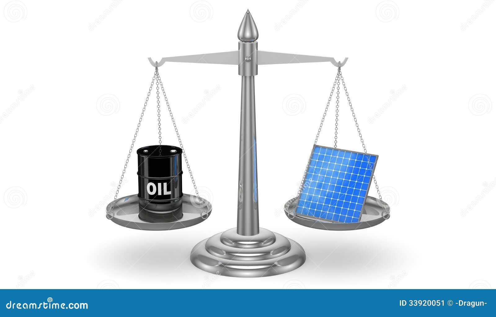 Oil vs Solar Panels stock illustration. Illustration of global 33920051