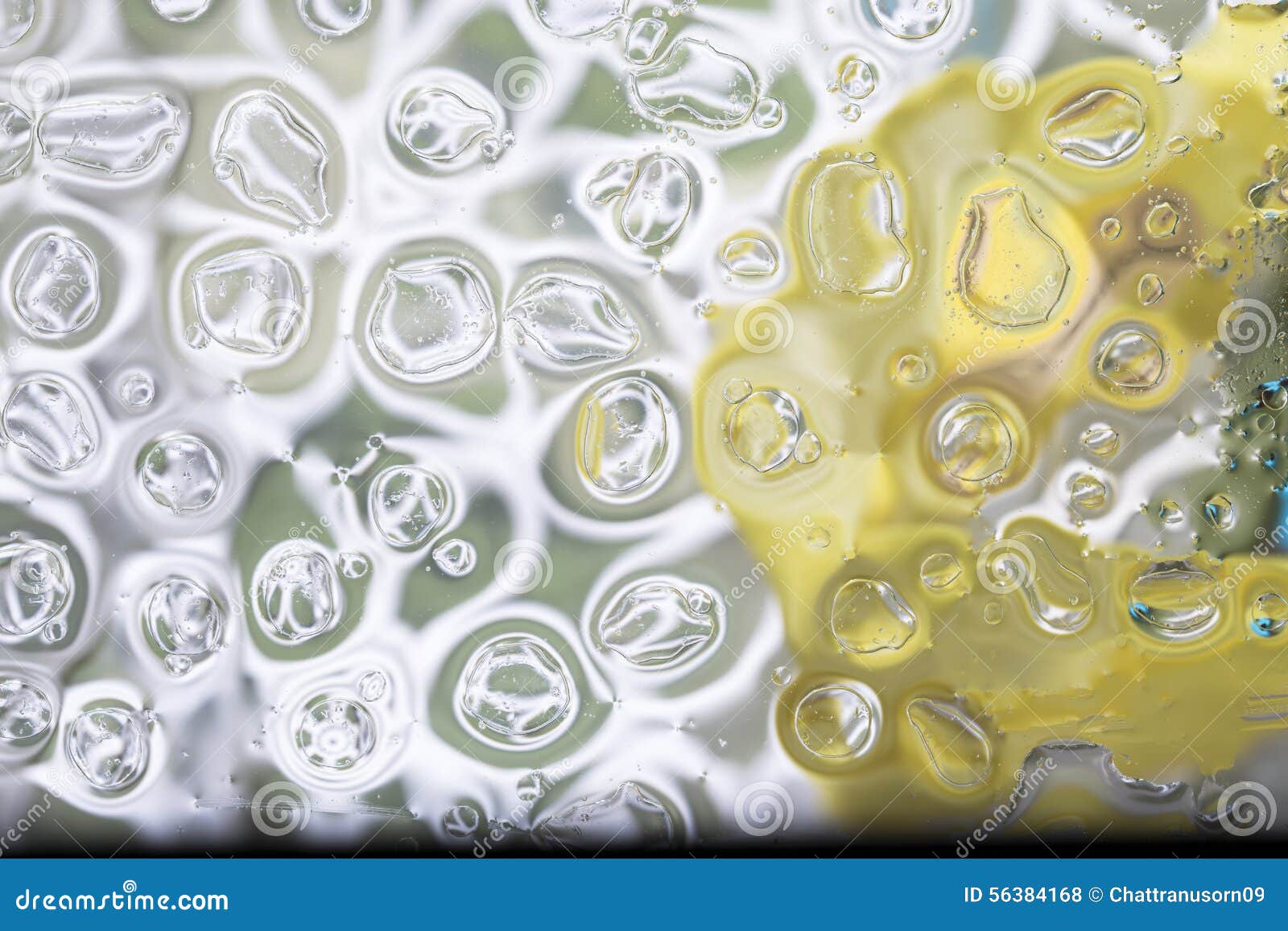 Oil and water droplets stock photo. Image of color, macro 56384168