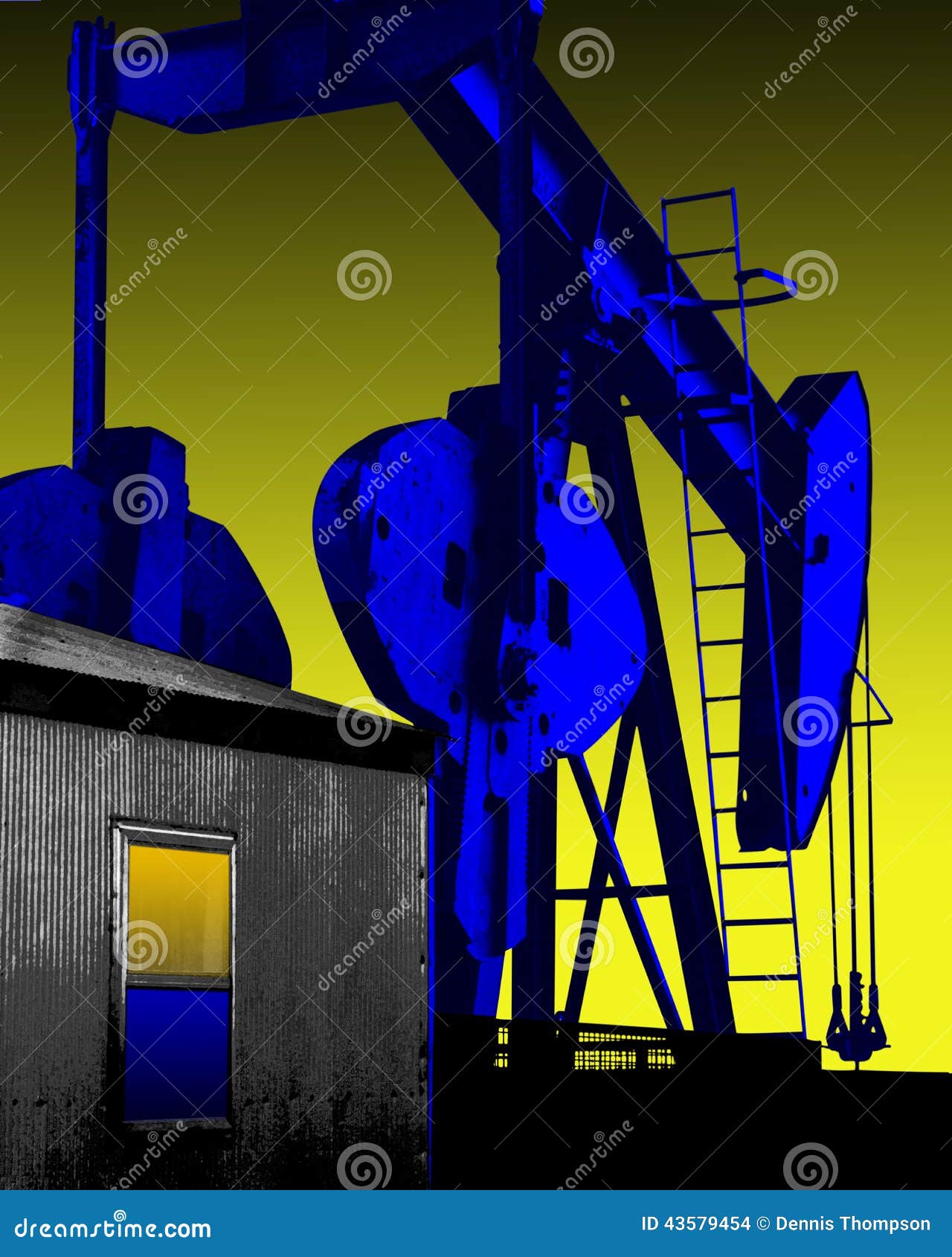 Oil Gas Industry Oilfield Drilling Rig Oil Pump Jack Offshore