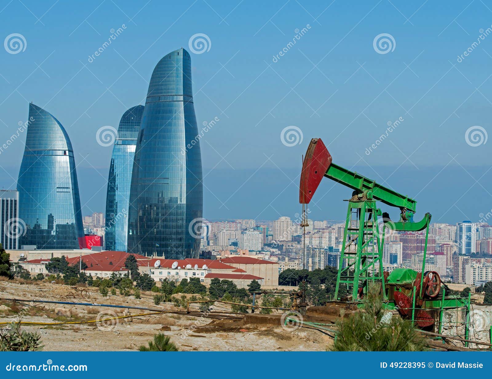 Baku Oil Fields Map