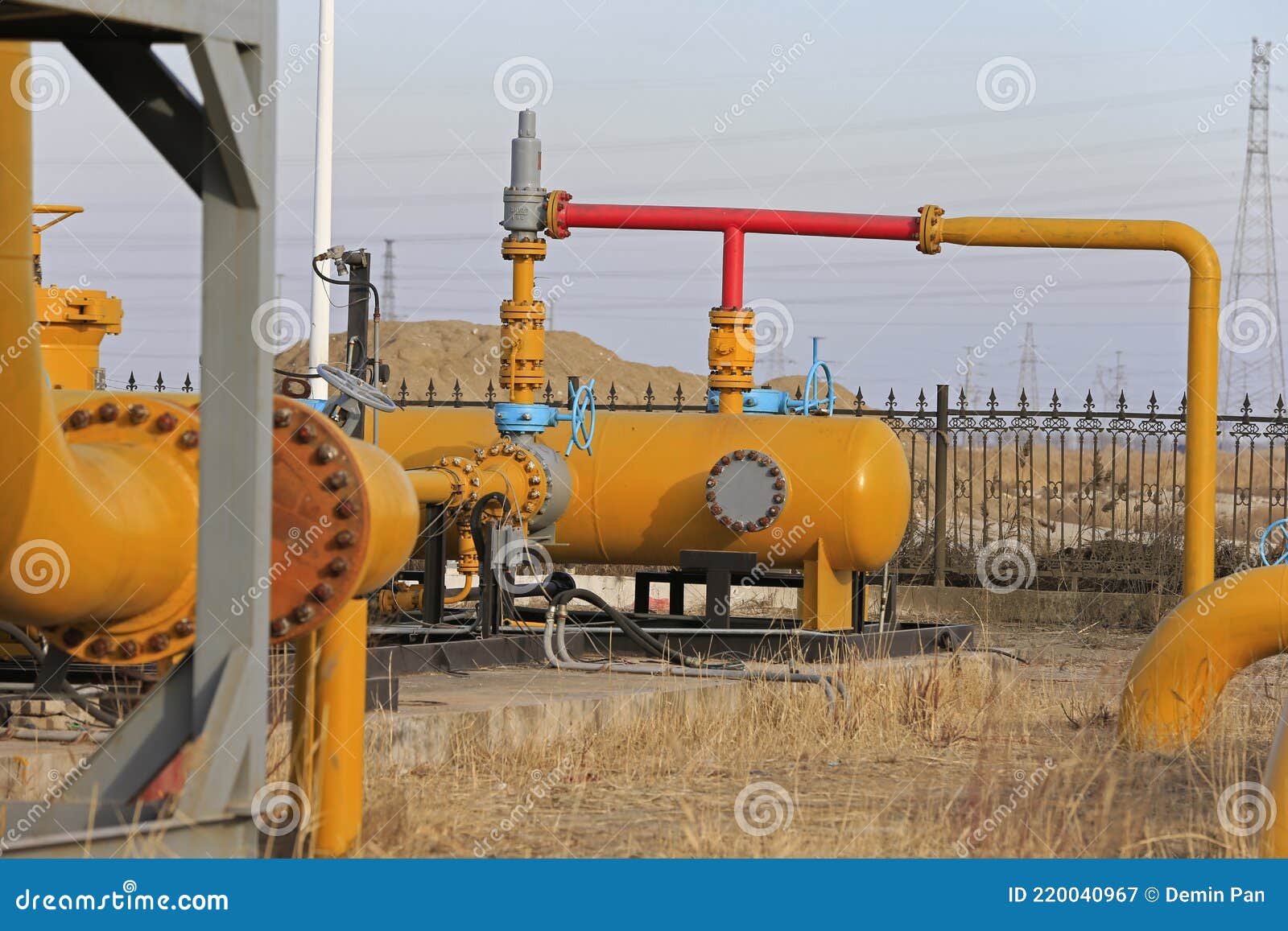 Oilfield Equipment and Pipeline Stock Image Image of pump, natural