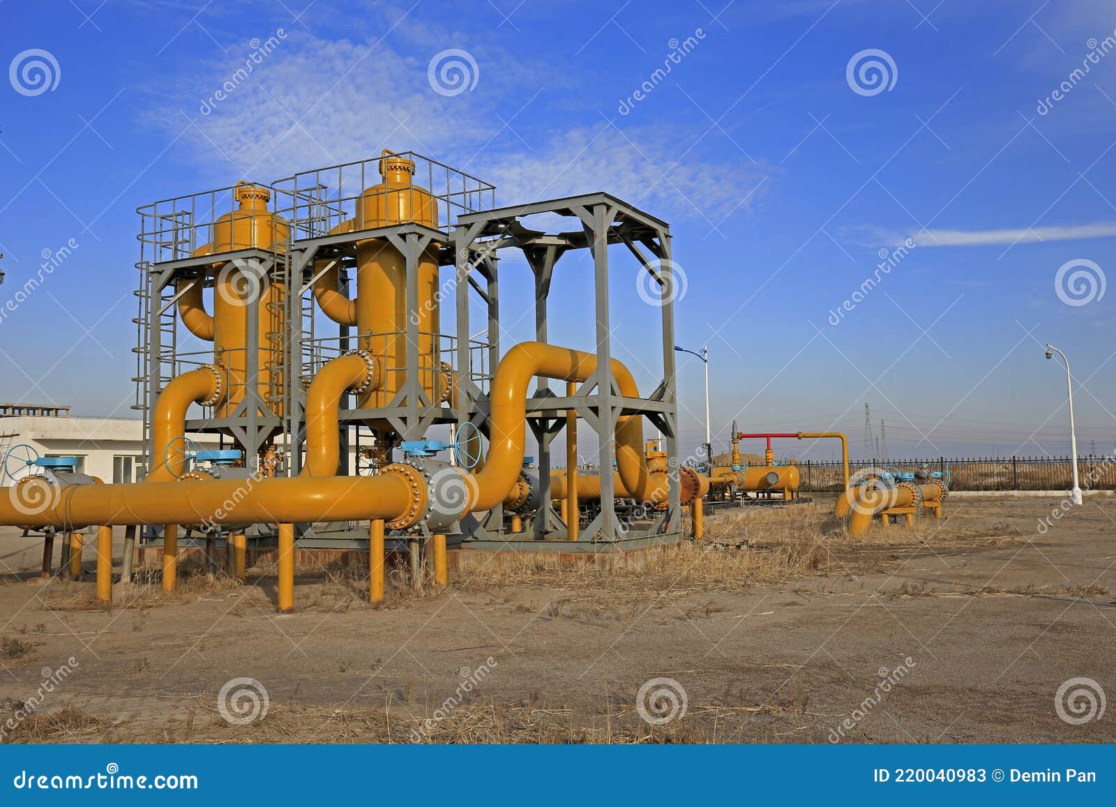 Oilfield Equipment and Pipeline Stock Image Image of tight, oilfield
