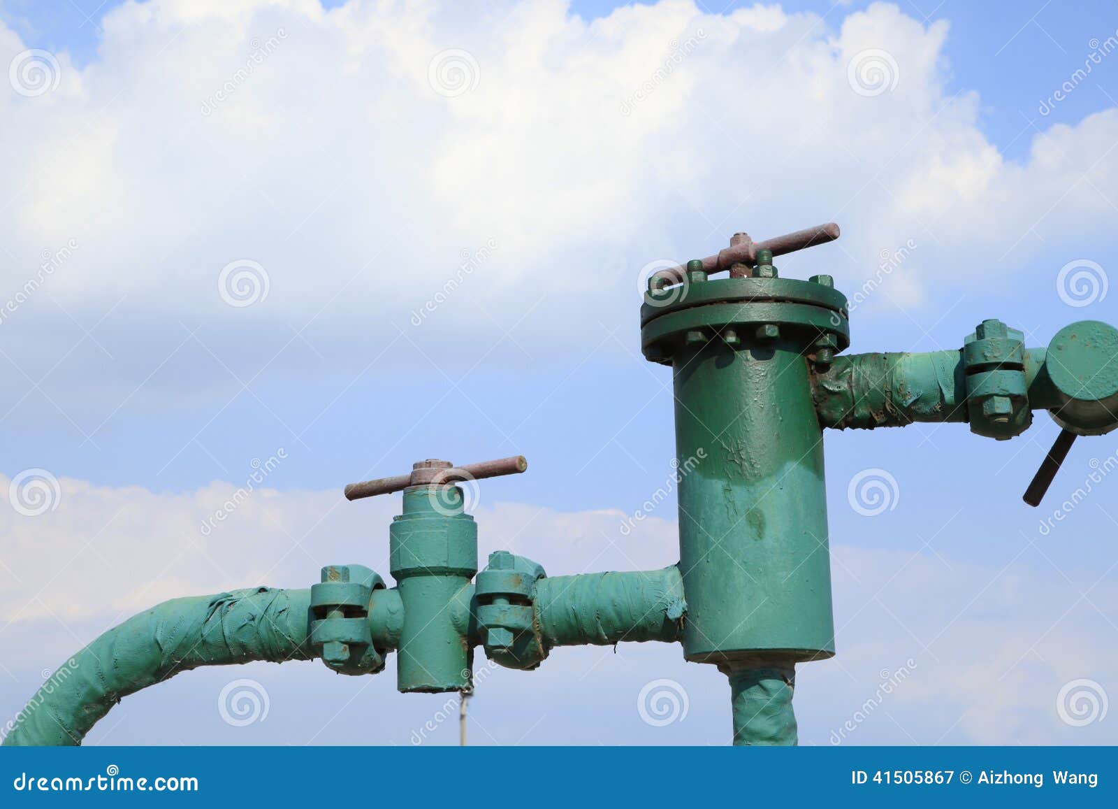 Oilfield valves stock image. Image of china, cloud, rate 41505867