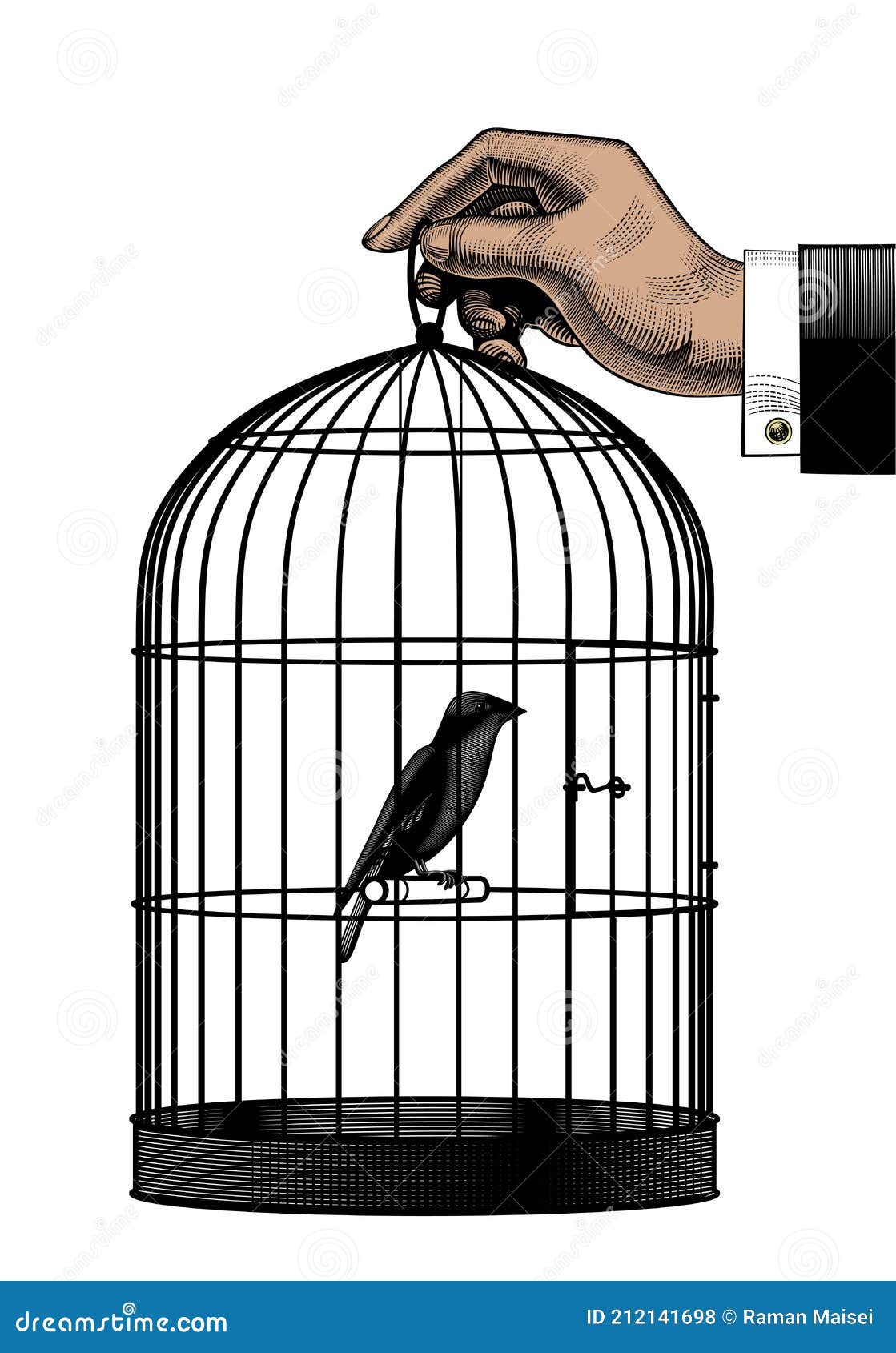 Pigeon Oiseau Assis Dans Une Petite Maison D'oiseaux. Maison D'oiseaux. Sur  L'arbre. Et Regarde à L'intérieur Image stock - Image du caged,  environnement: 222795951