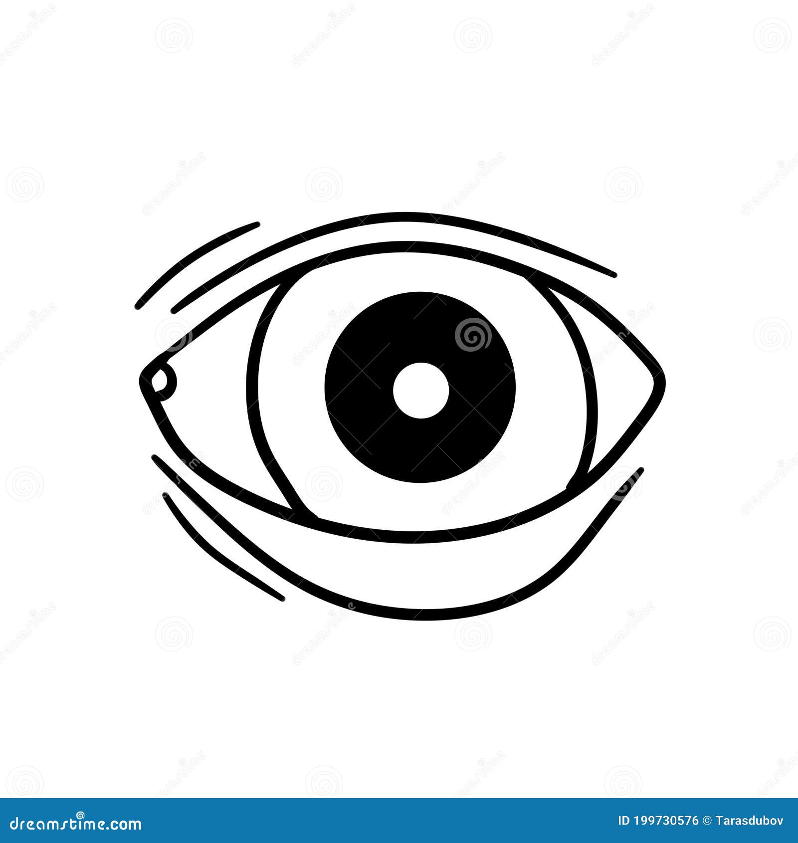 Ojo Órgano De Visión Humano Ver Y Ver Ébola Ocular Ilustración del Vector -  Ilustración de salud, vector: 199730576