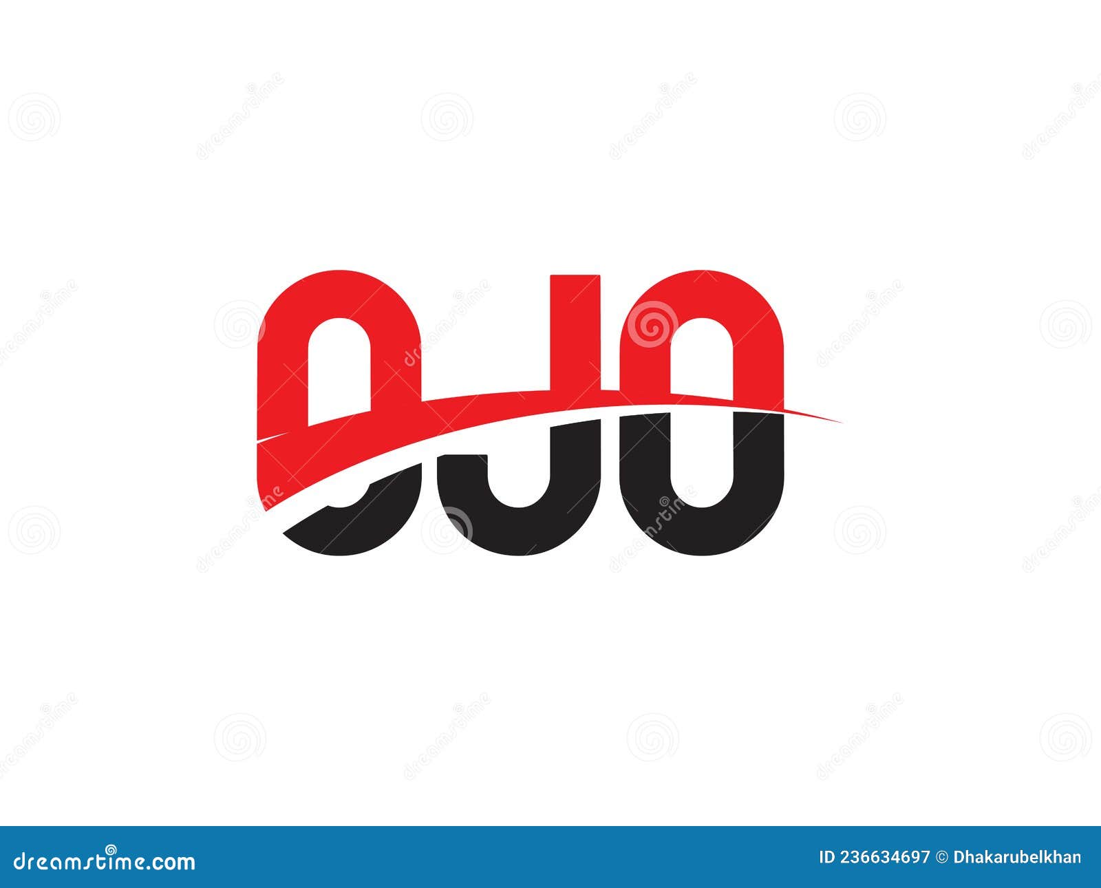 ojo letter initial logo   