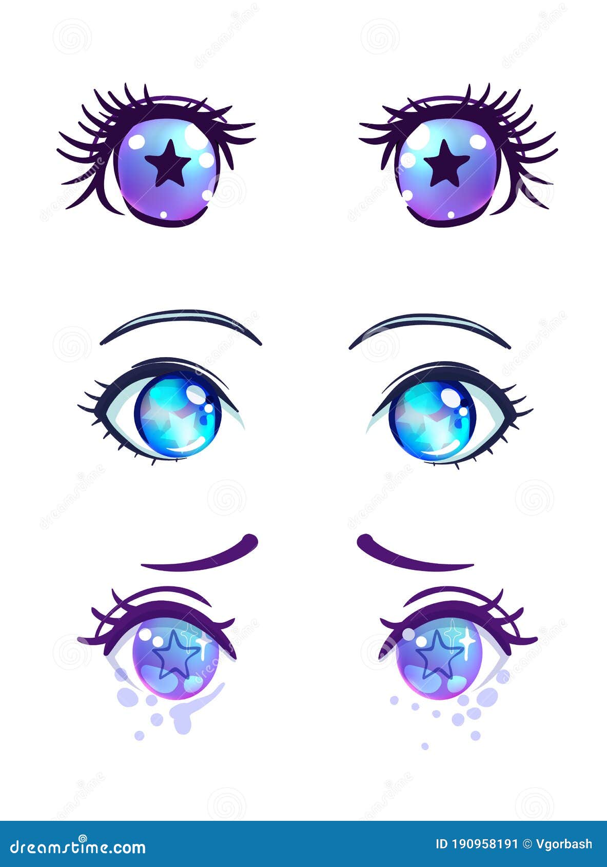 Ojos Coloridos Y Hermosos Al Estilo Manga Anime Con Reflejos Brillantes De Luz. Ilustración Vectorial Brillante Aislada Ilustración del Vector - Ilustración de tristeza, concepto: 190958191 Ojos Coloridos Y Hermosos Al Estilo Manga Anime Con Reflejos Brillantes De Luz. Ilustración Vectorial Brillante Aislada Ilustración del Vector - Ilustración de tristeza, concepto: 190958191