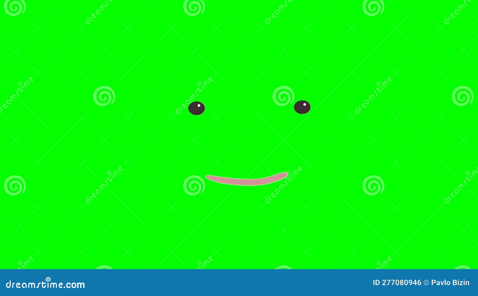 Ojos De Dibujos Animados Y Boca Hablante O Cara Divertida Para Pantalla  Verde Lateral Insertar Clave De Croma Pantalla Verde Movim Metrajes - Vídeo  de elemento, verde: 277080946