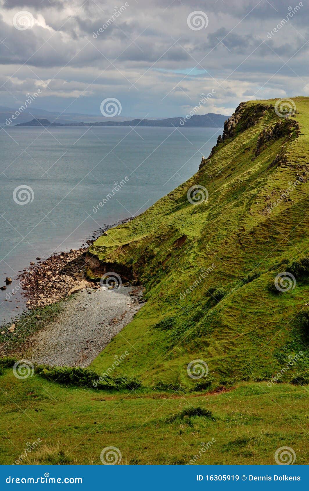 Ojämn scotland för kust skye. Coast ön av ojämna den västra scotland skyesikten