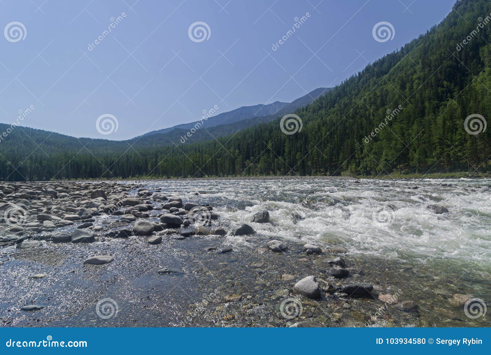 The Oka Sayanskaya River Siberia Russia Stock Photo Image Of