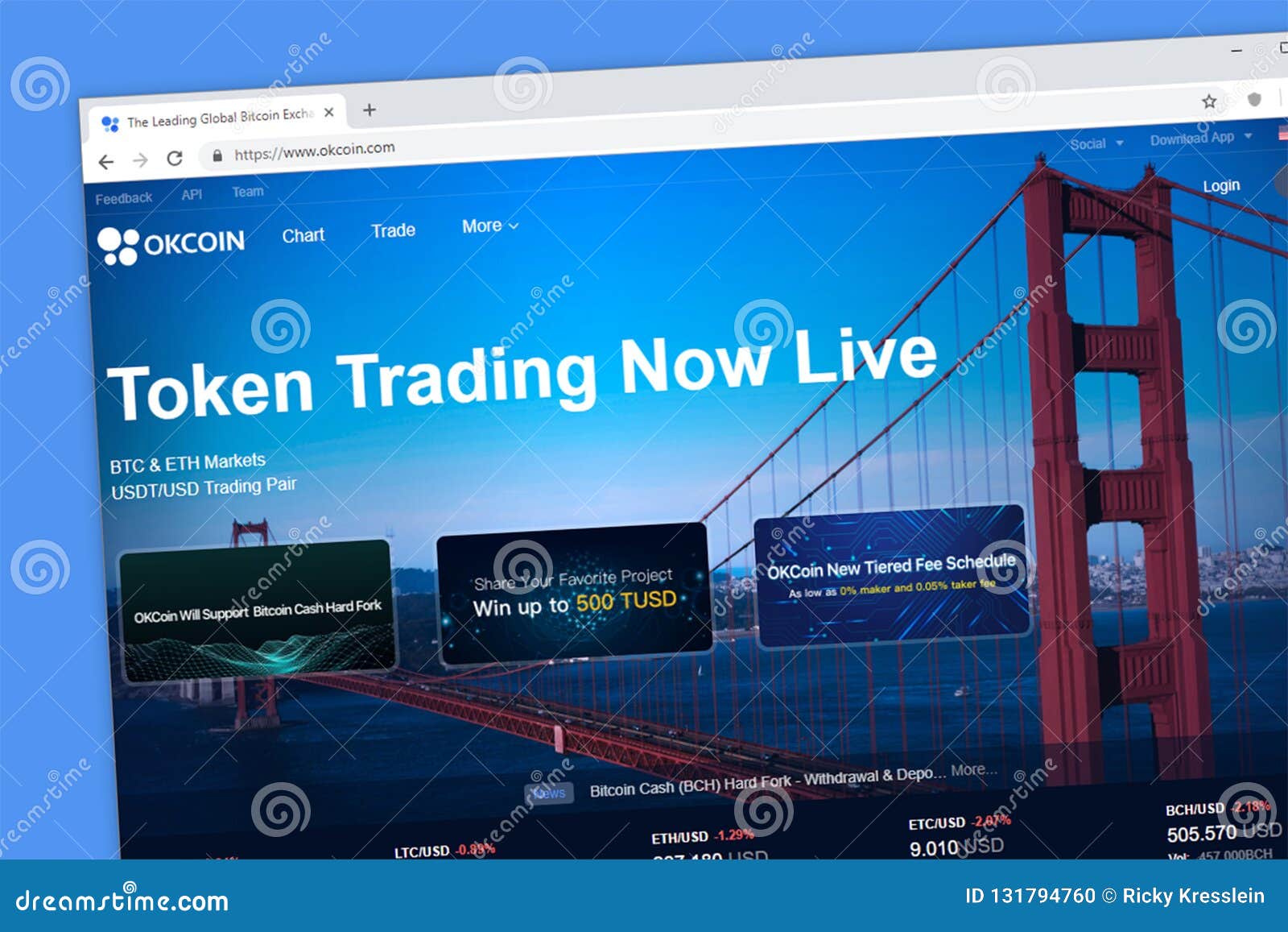 OKCOIN Cryptocurrency Token Trading And Exchange Platform ...