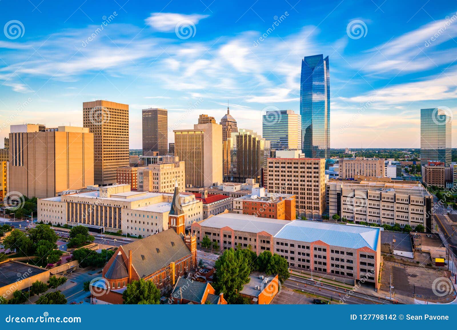 oklahoma city, oklahoma, usa skyline