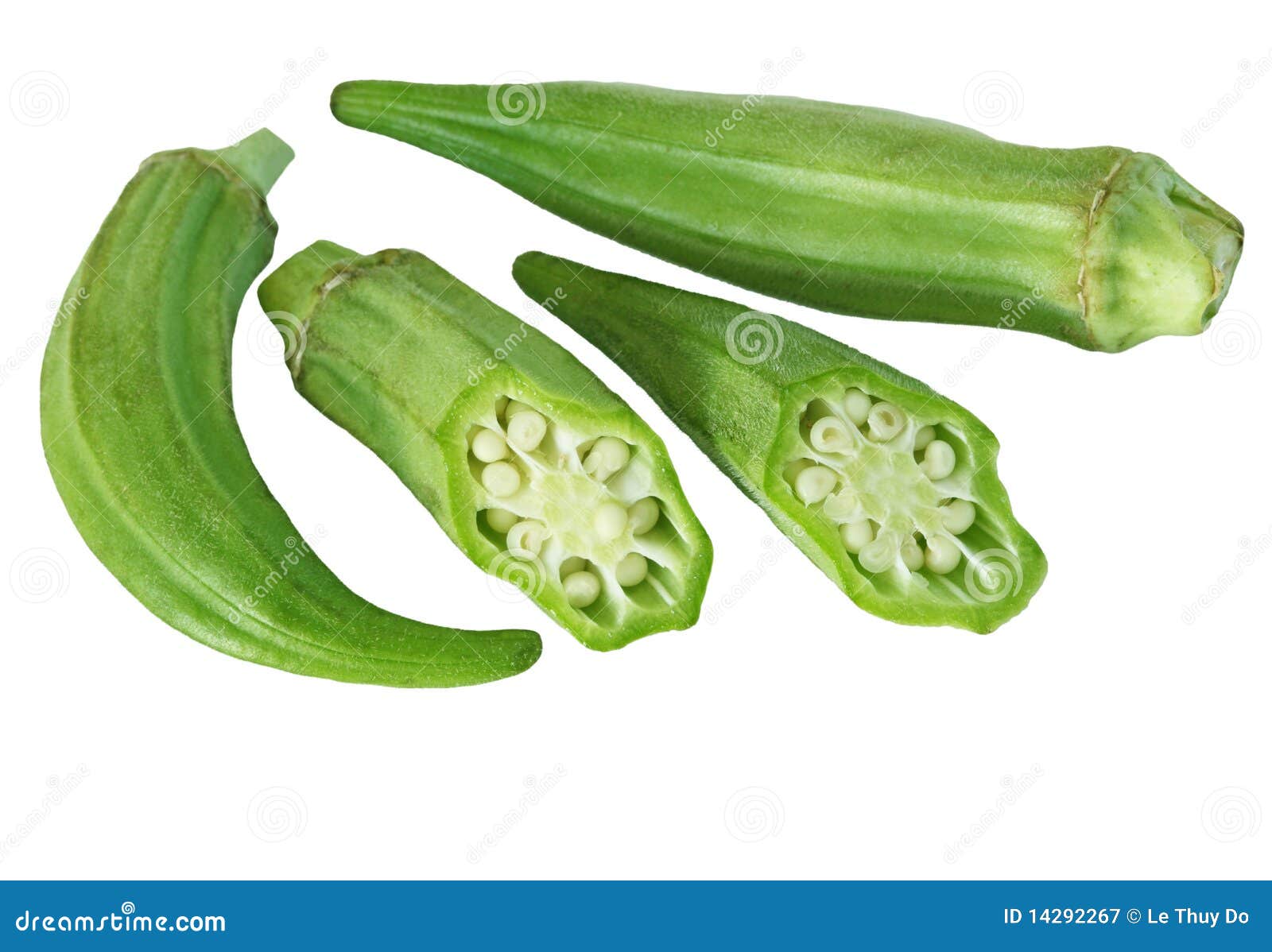 Okra stock image. Image of fresh, okra, green, hairy 14292267