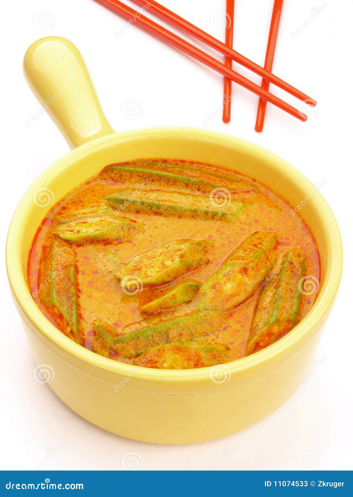 Okra curry stock image. Image of okra, asian, fingers 11074533