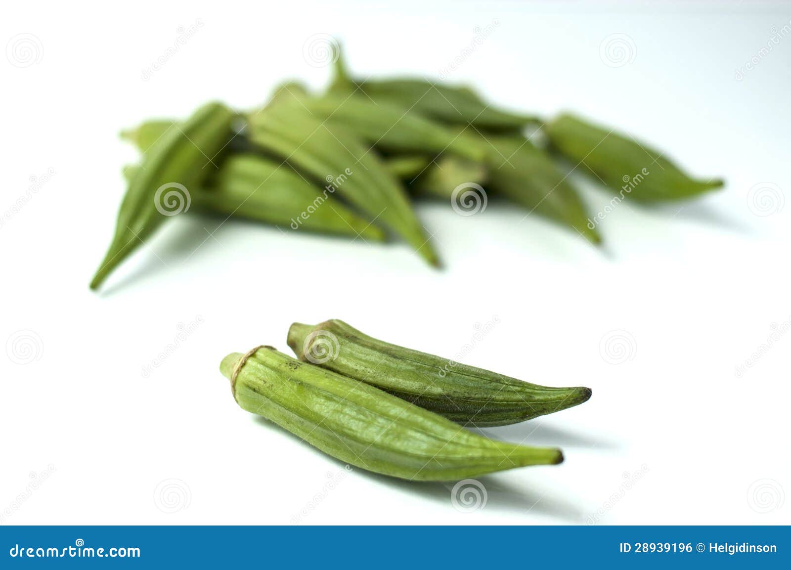 Okra verde foto de archivo. Imagen de verde, ocra, germen 28939196
