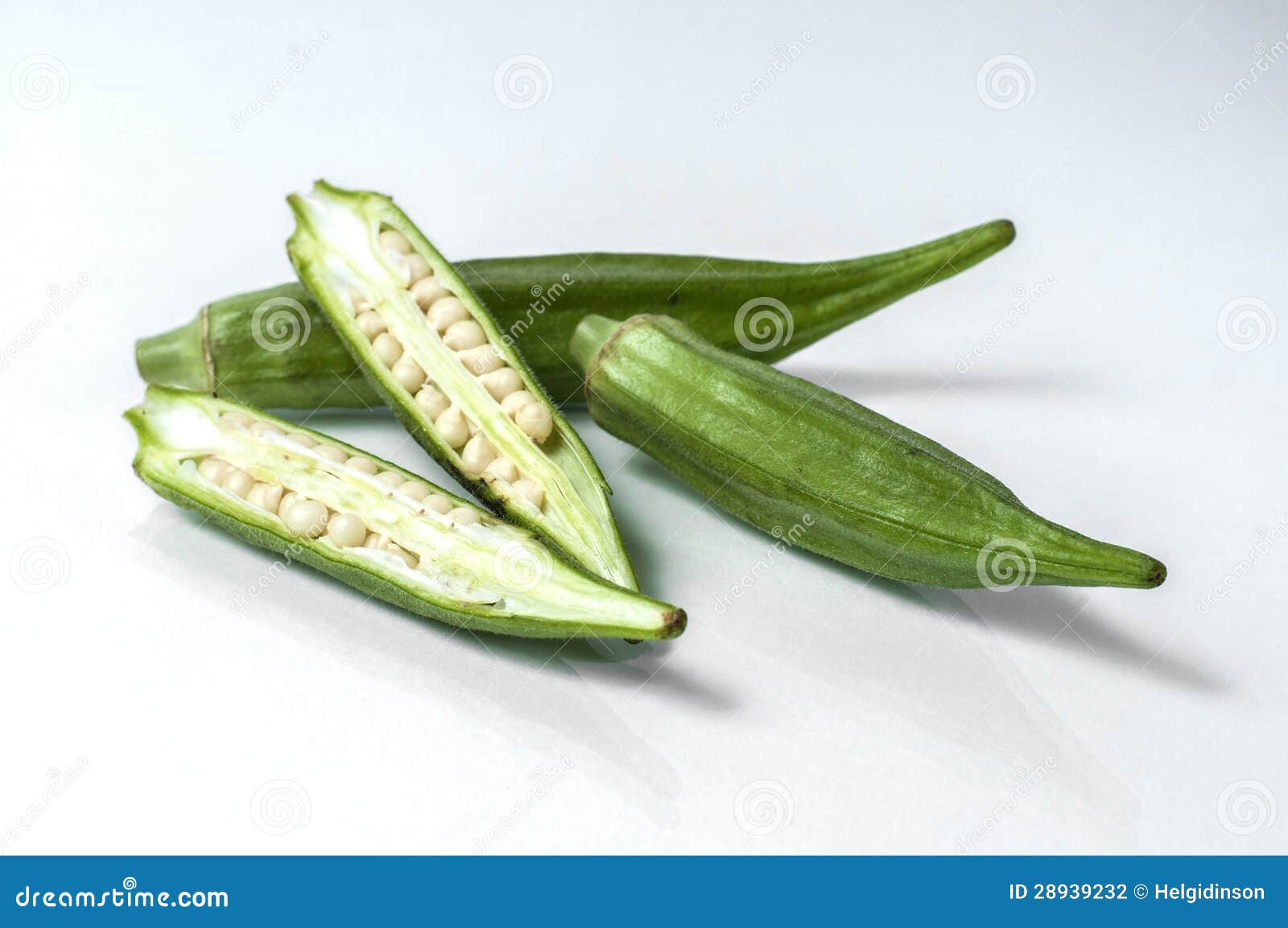 Okra verde foto de archivo. Imagen de granja, producto 28939232