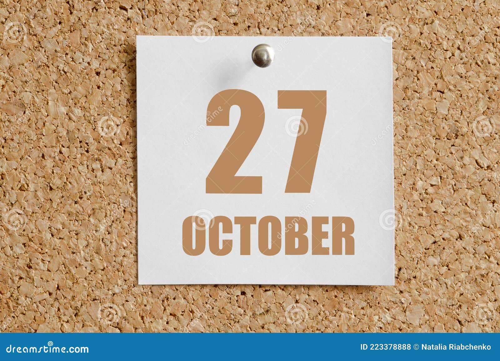27 Oktober 2002 27e Dag Van De Maand Kalenderdag Witte Kalender Aan De 