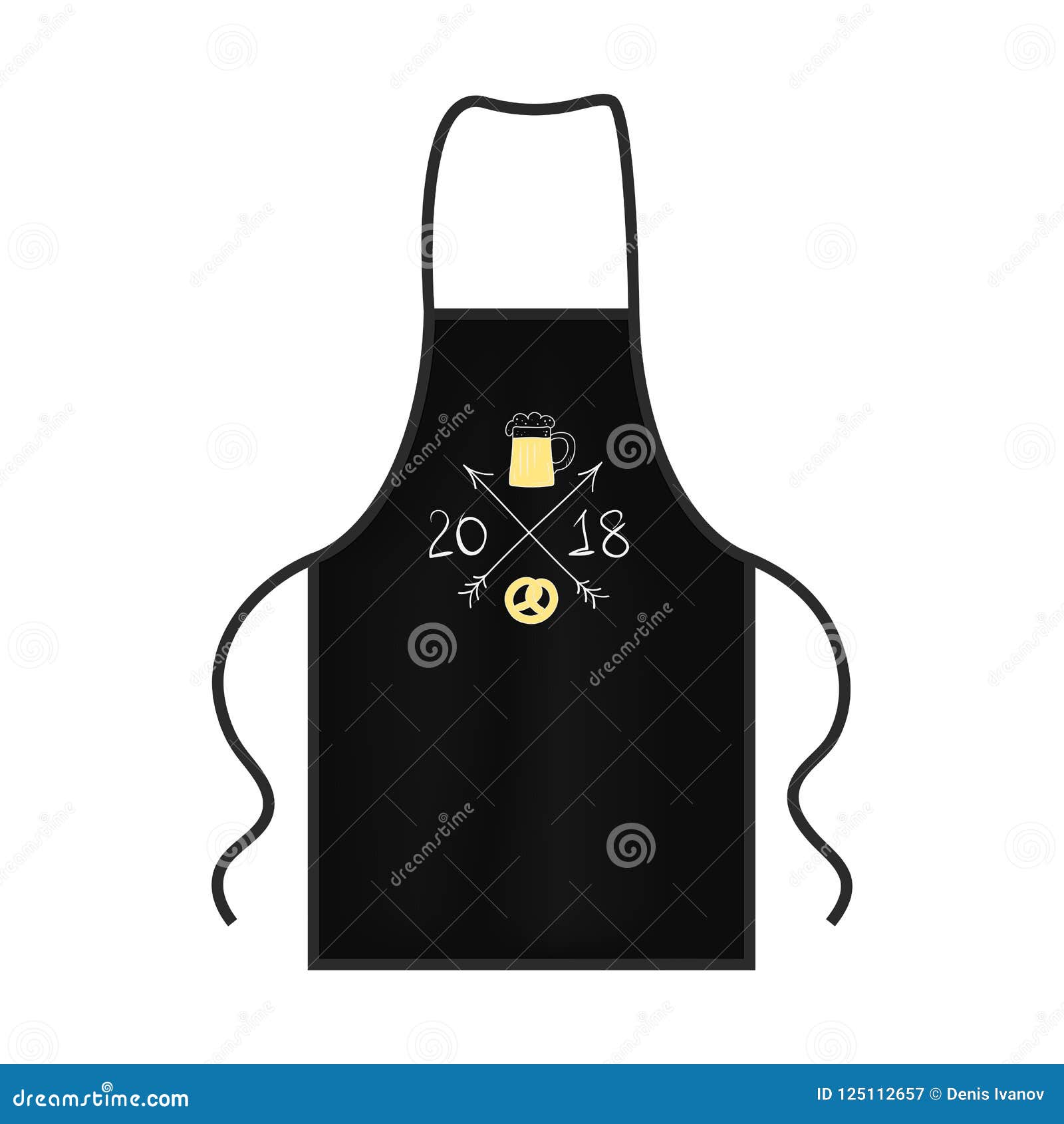 Download Oktoberfest Apron Mockup 2018 With Label Stock Vector ...