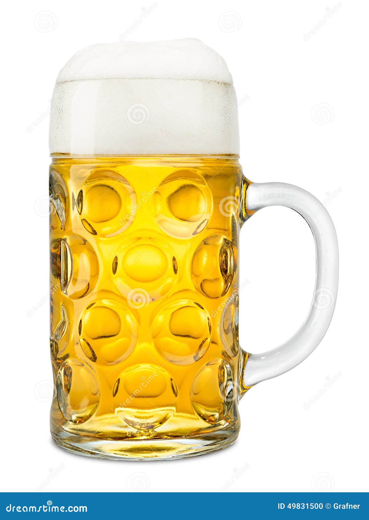 Beer. Oktoberfest.Two Cold Beers And Pretzel. Draft Beer. But Draft