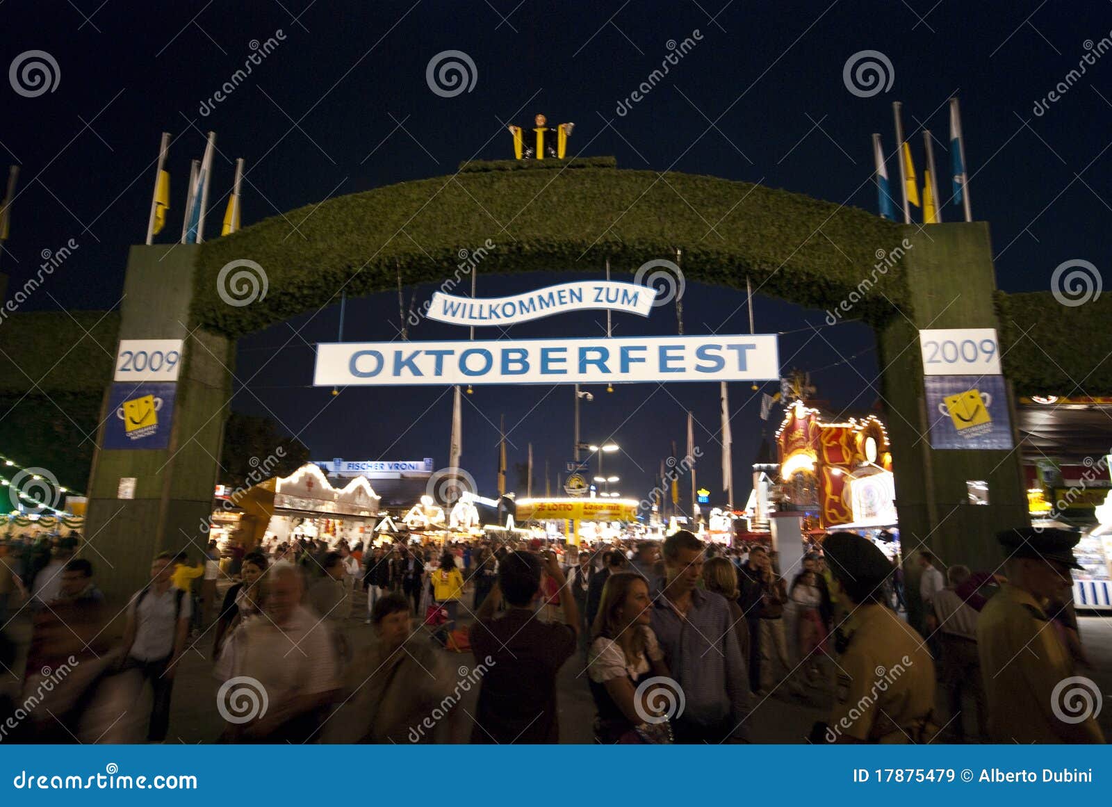 Oktoberfest Main Entrance editorial stock image. Image of fair 17875479