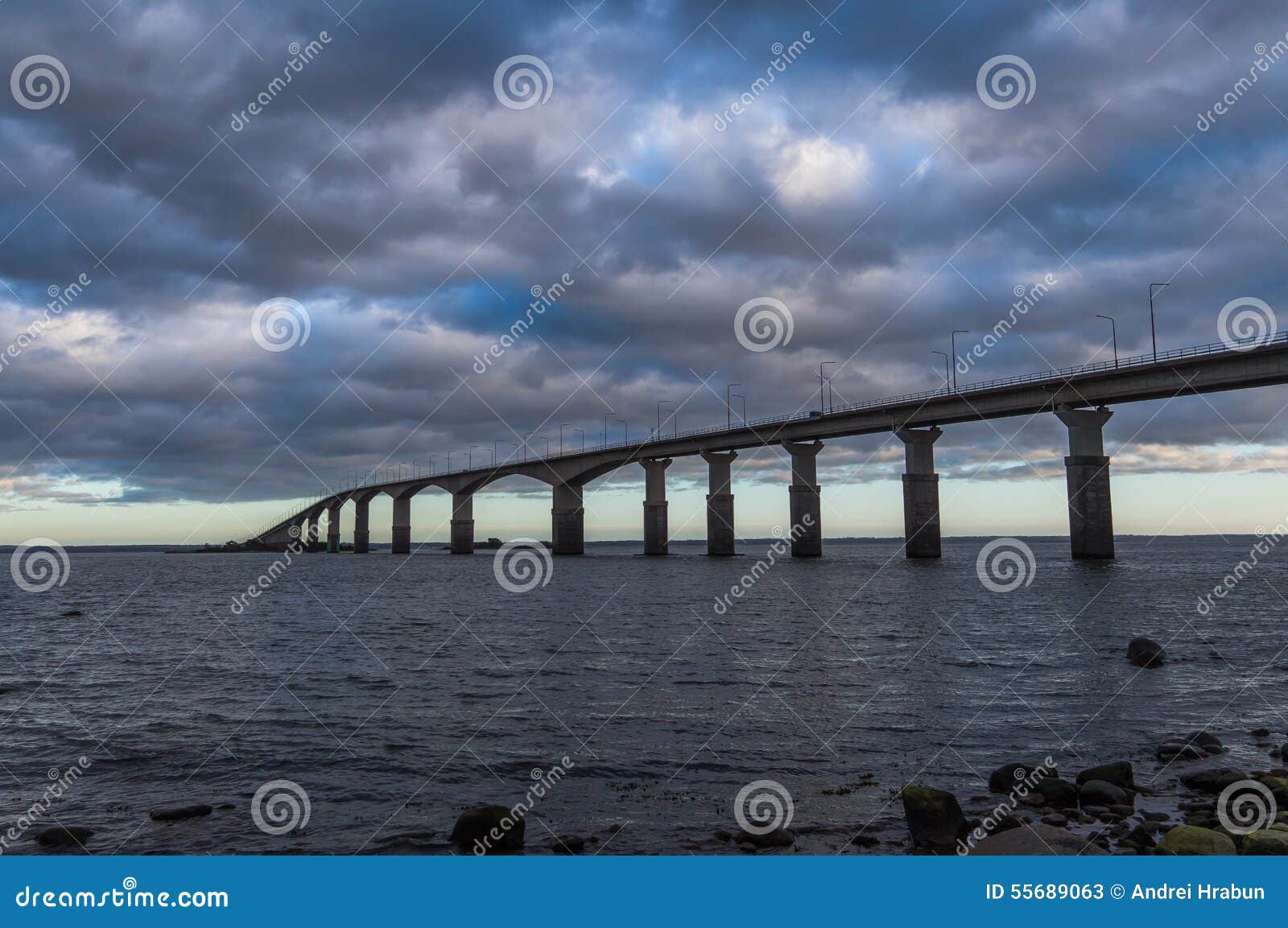 the oland bridge, kalmar, sweden