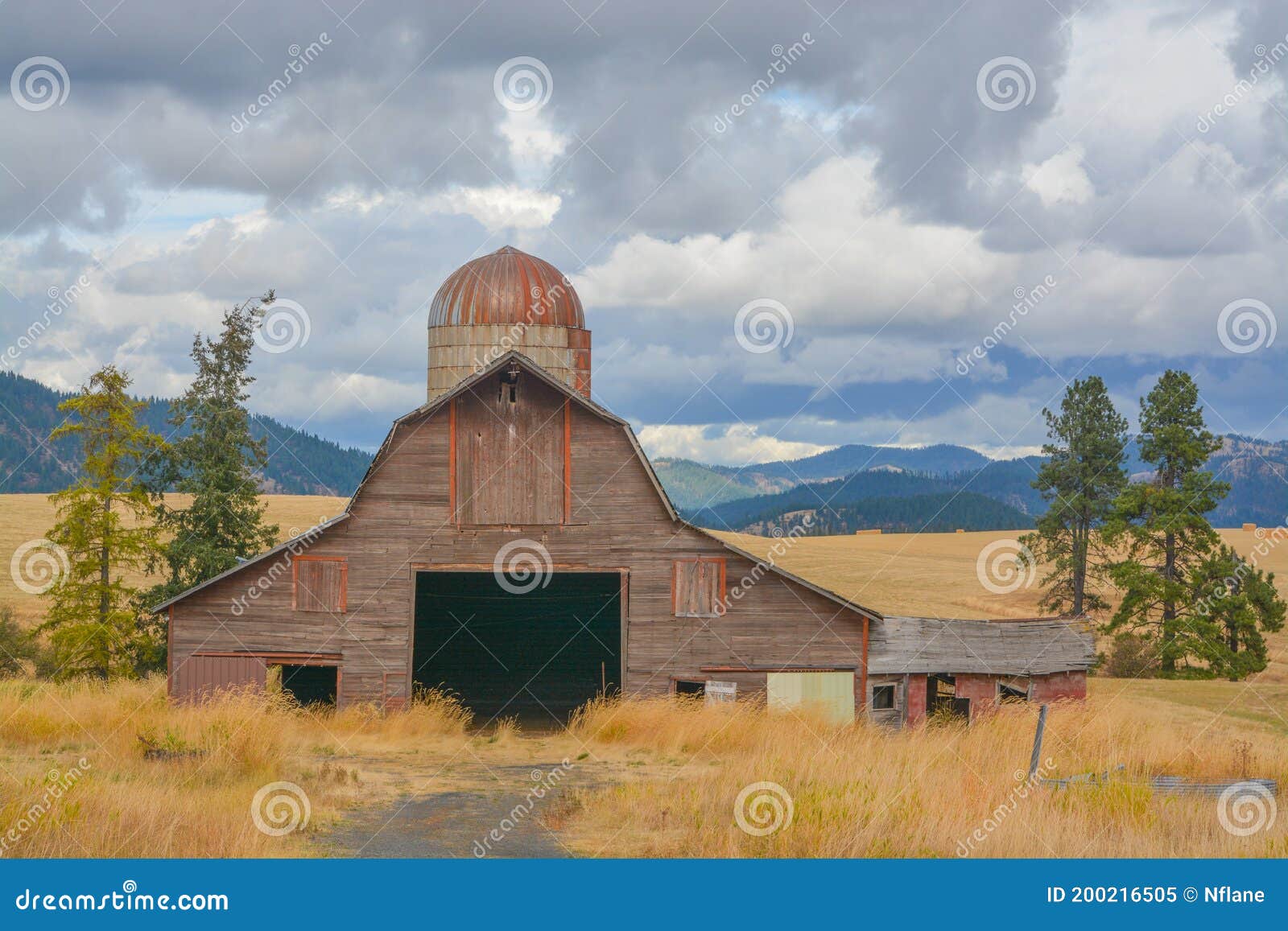 An Old Abandoned Barn on a Farm in the Countryside of Idaho Stock Image Image of landscape