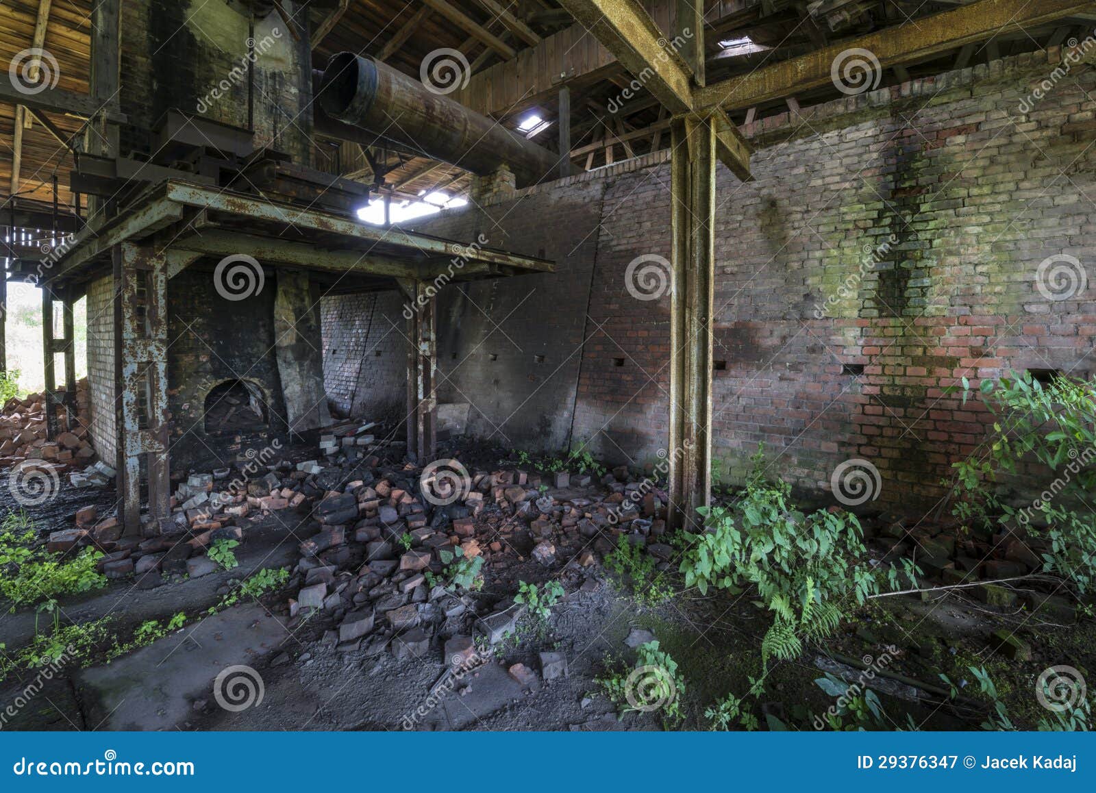 old, abandoned brickyard in poland, pomerania area