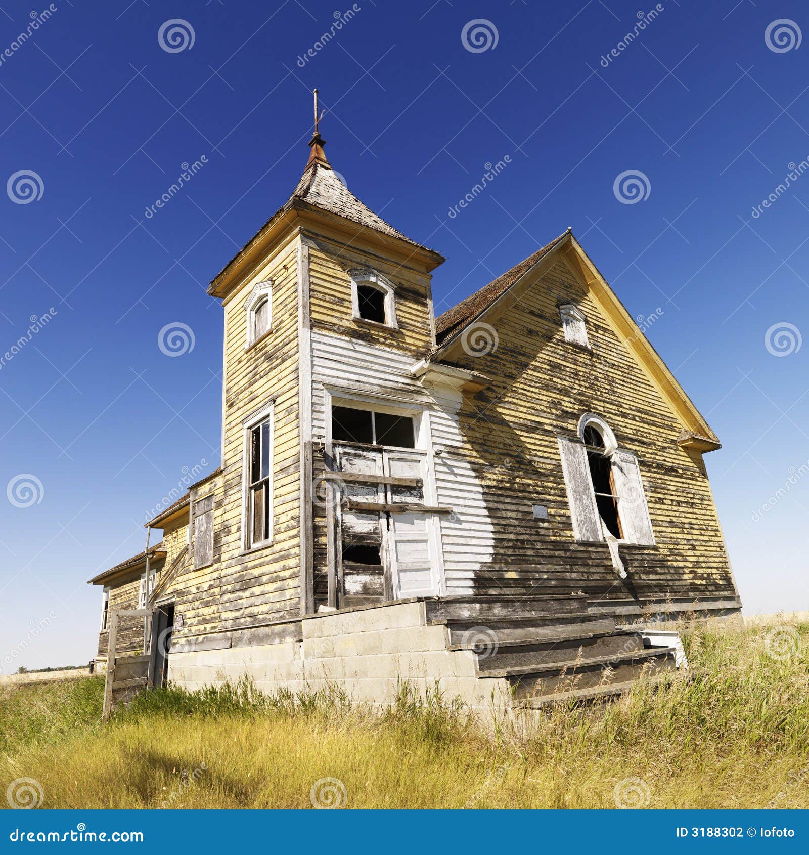 old abandoned church.