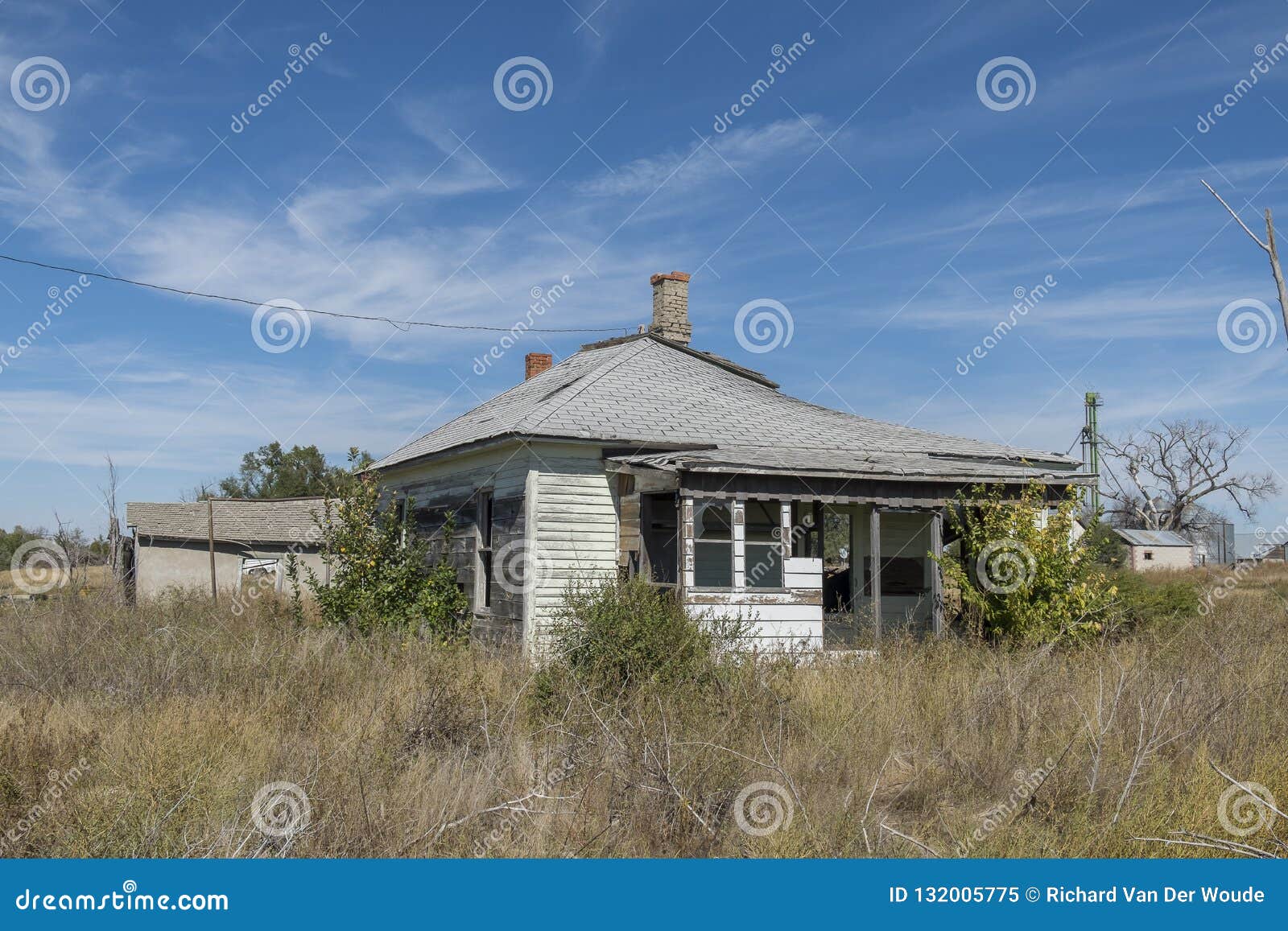 Old Abandoned House in Ghost Town Editorial Image - Image of