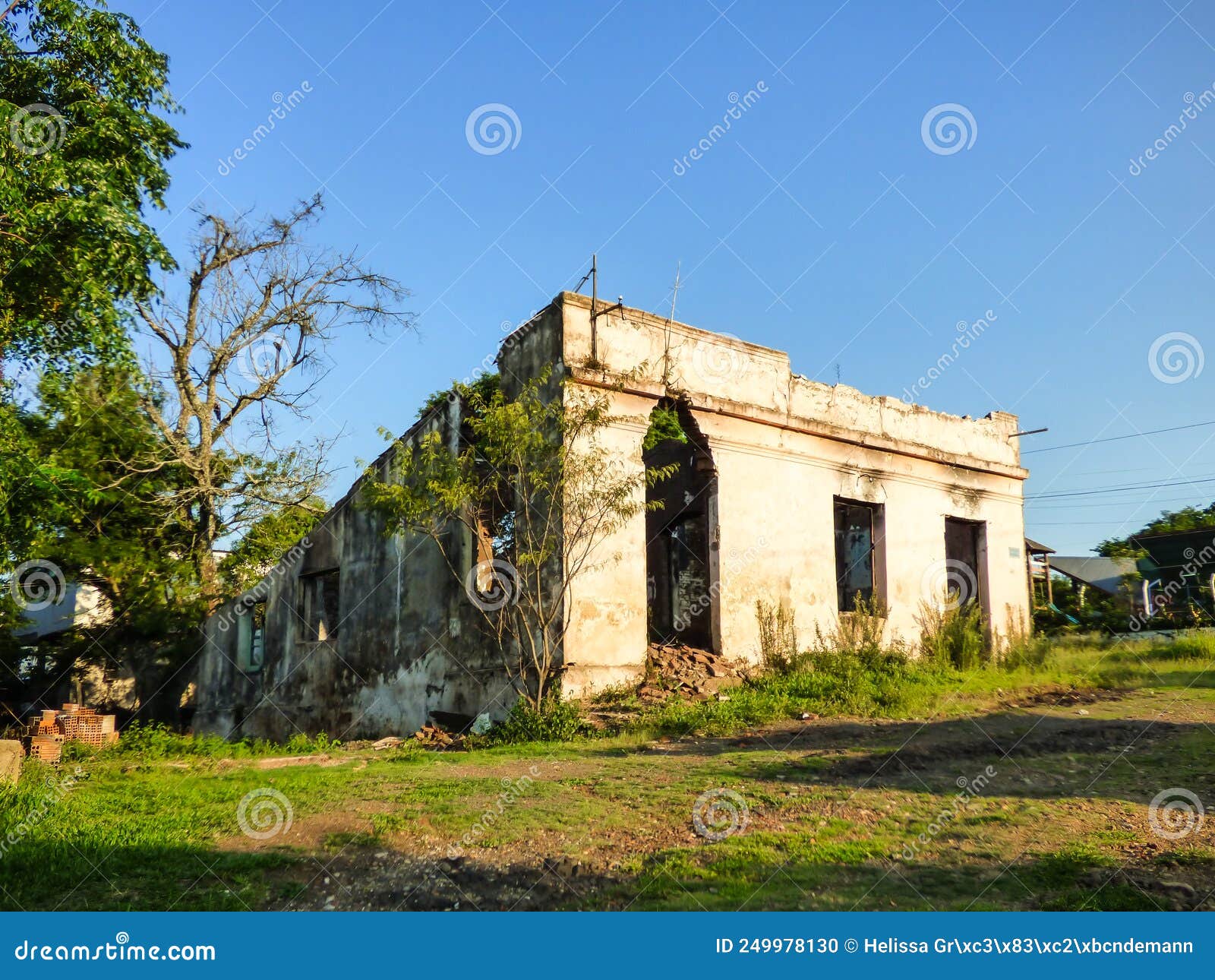 Old Abandoned House with No Roof Stock Photo Image of abandoned, ruin