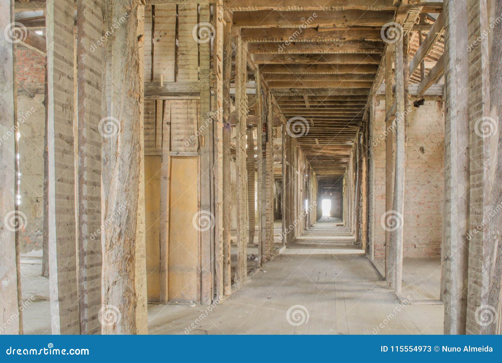 old abandoned sanatorium roof in portugal