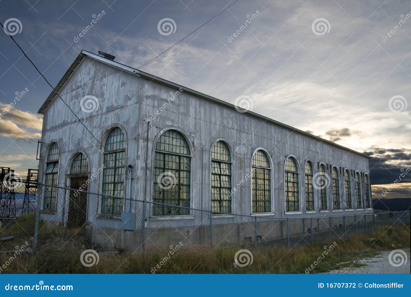 Old Abandoned Storage Warehouse Stock Photo Image of storage, door