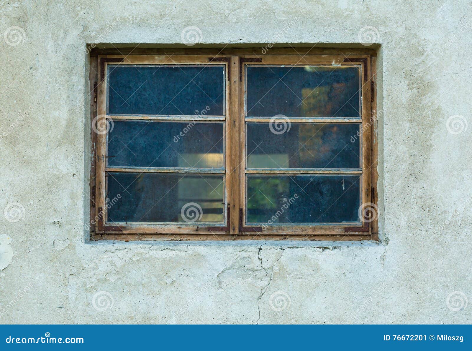 old abandoned window, detail of a window of a house