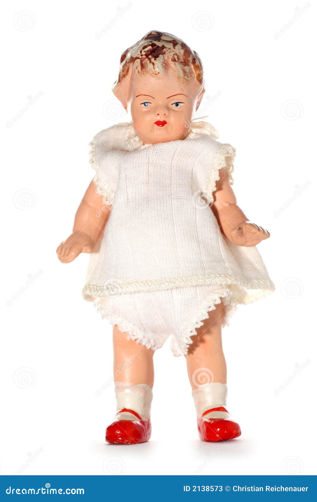 old abused child doll