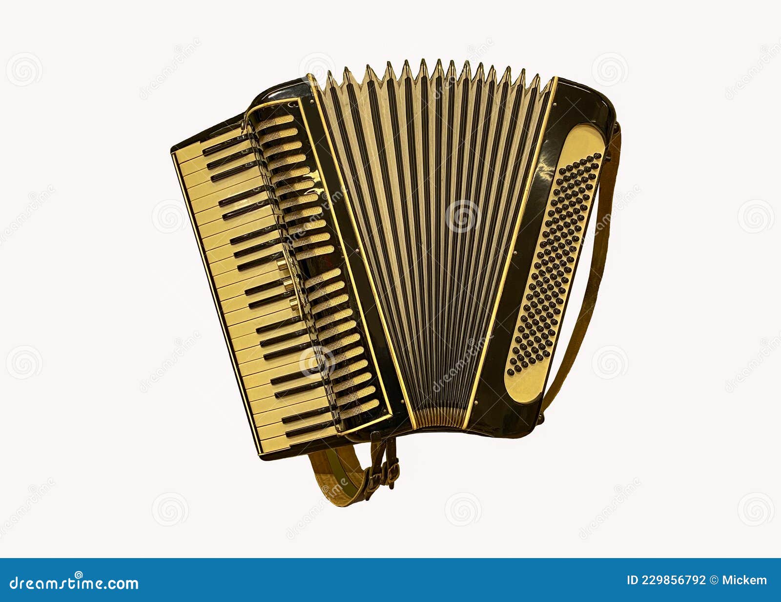 Piano Accordion Musical Instrument Isolated Stock Photo - Image of ...