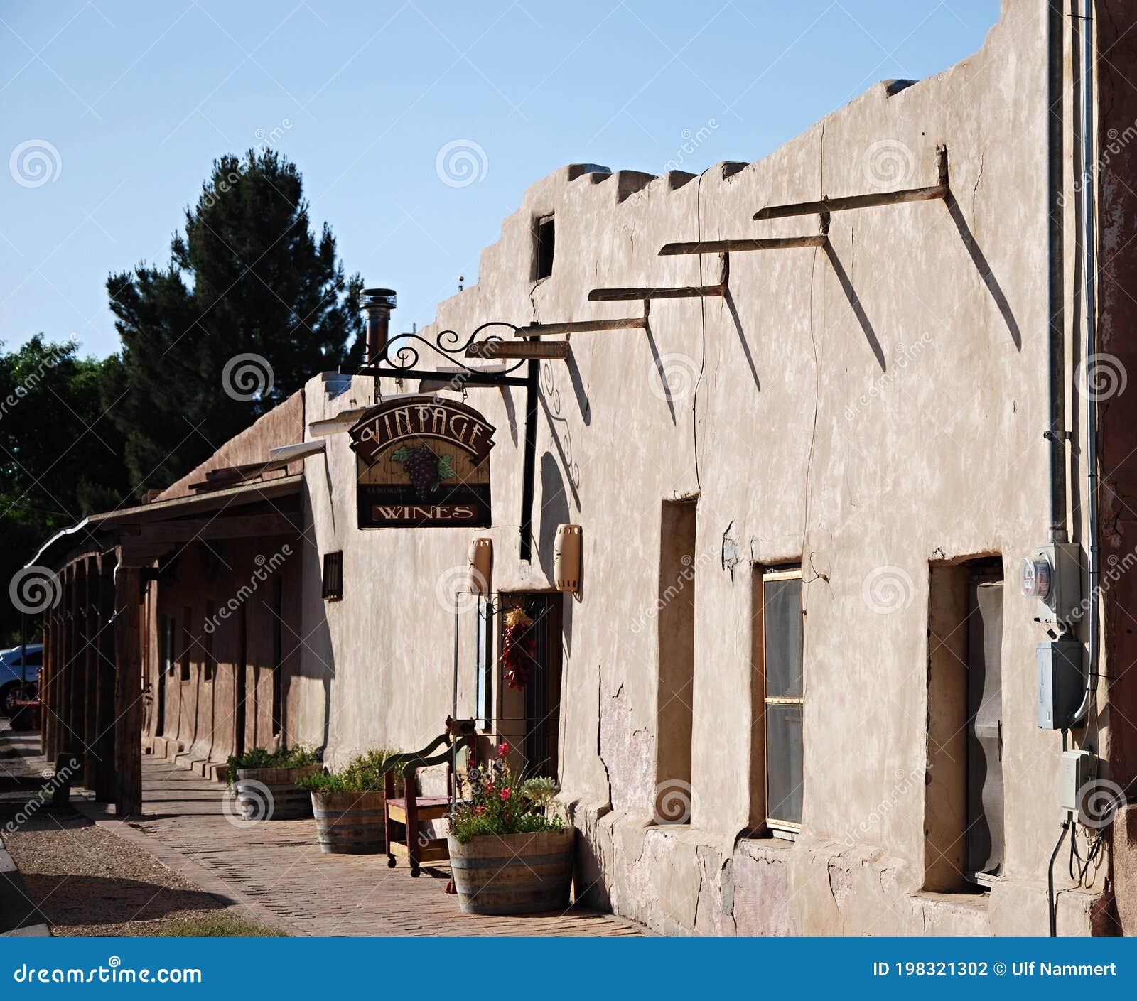 the old adobe town of mesilla, new mexico